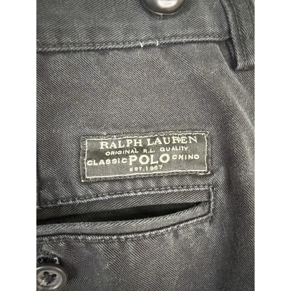 Polo Ralph Lauren Prospect Short Men Black Classic Fit Chino Flat Front READ